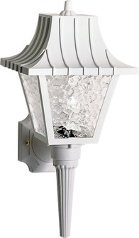 1 Light - 18'' Mansard Lantern withTextured Acrylic Panels - White Finish (81|SF77/853)