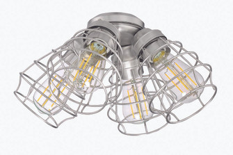 4 Light Cage Light Kit in Brushed Polished Nickel (20|LK405101-BNK-LED)