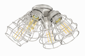 4 Light Cage Light Kit in Brushed Polished Nickel (20|LK405101-BNK-LED)