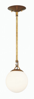 Orion 1 Light Mini Pendant in Patina Aged Brass (20|50791-PAB)