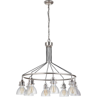 State House 8 Light Chandelier in Polished Nickel (20|51228-PLN)
