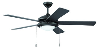 Nikia 52'' 5-Blade Ceiling Fan in Espresso w/ Espresso/Walnut Blades; Integrated Light Kit (20|NIK52ESP5)