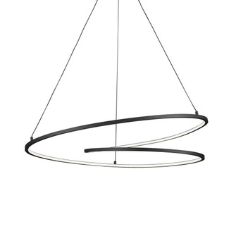 Twist 32-in Black LED Pendant (461|PD11132-BK)