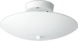 2 Light - 12'' Flush with White Round Glass - White Finish (81|SF77/823)