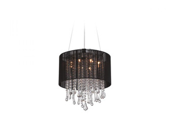 Beverly Dr. Collection Round Black Silk String Shade and Crystal Dual Mount (4450|HF1501-BLK)