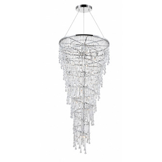 Hollywood Blvd. 72''H Chandelier in Polished Nickel/Clear Tear Drop Crystals (4450|HF1805-PN)