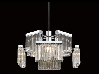 Broadway 8-Light 28''W LED Chandelier in Polished Nickel/Clear Crystals (4450|HF4008-PN)