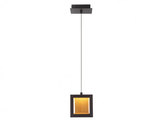 Brentwood 6''W Square LED Pendant in Dark Bronze (4450|HF6012-DBZ)