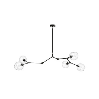 Fairfax 66''W 5-Light Chandelier in Dark Bronze/Clear Glass (4450|HF8085-DBZ)