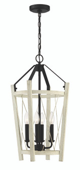 Suffolk 4 Light Foyer in Cottage White/Espresso (20|51934-CWESP)