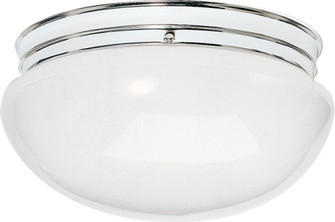 2 Light - 12'' Flush with White Glass - Polished Brass Finish (81|SF77/347)