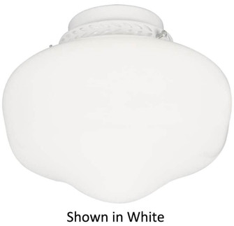 Cased White Glass w/1x9w LED- AN (20|LK3-AN-LED)