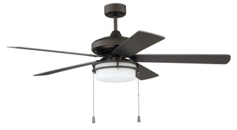 Stonegate 52'' 5-Blade Ceiling Fan in Espresso w/ Espresso/Walnut Blades; Integrated Light Kit (20|STO52ESP5)