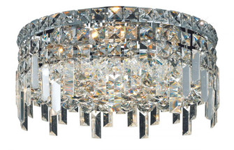 Maxime 4 light Chrome Flush Mount Clear Royal Cut Crystal (758|V2031F14C/RC)
