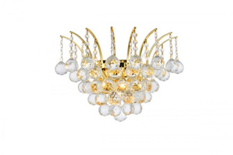 Victoria 3 light Gold Wall Sconce Clear Royal Cut Crystal (758|V8031W16G/RC)