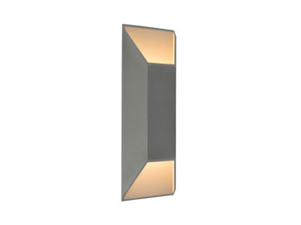 Avenue Outdoor 20''H Rectangular 3000K LED Wall Sconce in Silver (4450|AV9898-SLV)