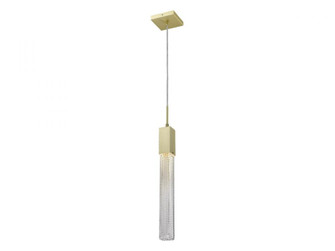 Boa Collection 1 Light  Pendant in Brushed Brass with Studded Glass (4450|HF1901-1-BOA-BB)