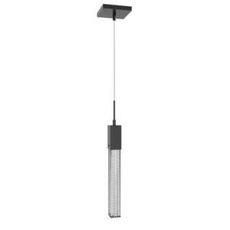 Boa 1-Light 2''W LED Pendant in Dark Bronze/Studded Crystal (4450|HF1901-1-BOA-DBZ)