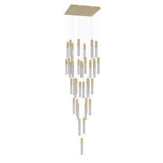 Boa 41-Light 36''W Sputnik Chandelier in Brushed Brass/Studded Crystals (4450|HF1903-41-BOA-BB)