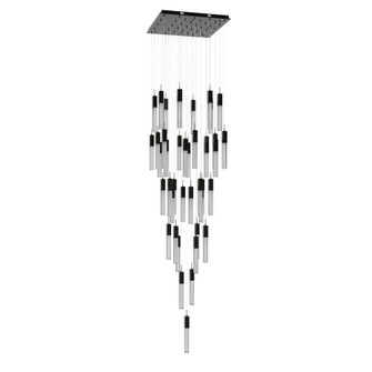 Boa 41-Light 36''W Sputnik Chandelier in Dark Bronze/Studded Crystals (4450|HF1903-41-BOA-DBZ)