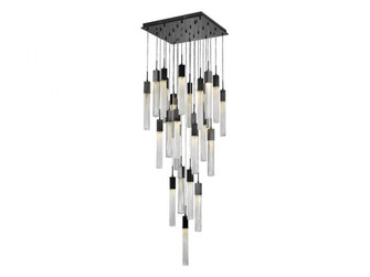 Boa  25 Light Multi Pendant in Dark Bronze with Studded Glass (4450|HF1904-25-BOA-DBZ)