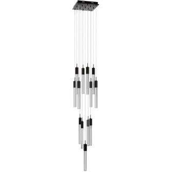Boa 13-Light 20''W Sputnik Chandelier in Dark Bronze/Studded Crystals (4450|HF1905-13-BOA-DBZ)
