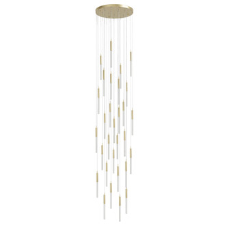 Main Street 31-Light 30''W Chandelier in Brushed Brass/Boa (4450|HF2031-BOA-BB)