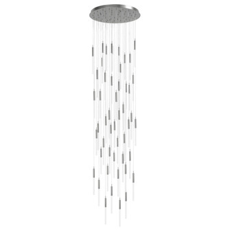 Main Street 51-Light 37''W LED Chandelier in Polished Nickel/Frost (4450|HF2051-FR-PN)