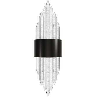 The Original Aspen 22''H Bubbled Crystal Rods LED Wall Sconce in Dark Bronze (4450|HF3017-DBZ)