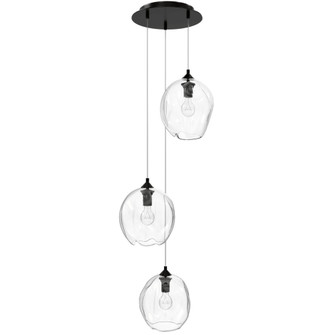 Sonoma 3-Light 12''W Pendant in Dark Bronze/Clear Glass (4450|HF8143-DBZ-CL)