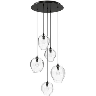 Sonoma 5-Light 17''W Pendant in Dark Bronze/Clear Glass (4450|HF8145-DBZ-CL)