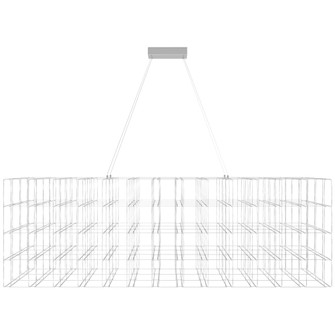 Argyle 72''W Linear LED Chandelier in Chrome (4450|HF8170-CH)