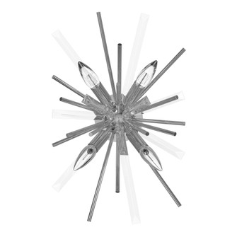 Palisades 12''W Wall/Ceiling Light in Chrome/Clear Glass (4450|HF8204-CH)