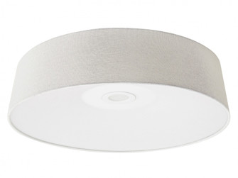 Cermack St. 24''W Drum Flushmount with Ivory Linen Shade (4450|HF9202-IVY)