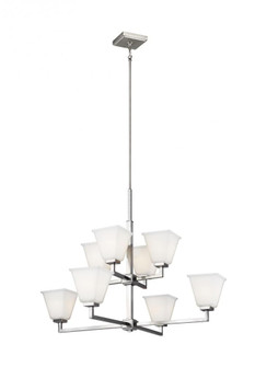 Ellis Harper classic 8-light indoor dimmable ceiling chandelier pendant light in brushed nickel silv (38|3113708-962)