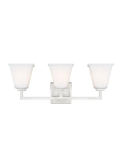 Ellis Harper transitional 3-light indoor dimmable bath vanity wall sconce in brushed nickel silver f (38|4413703EN3-962)