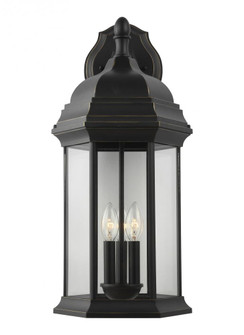 Sevier traditional 3-light outdoor exterior extra large downlight outdoor wall lantern sconce in ant (38|8738703-71)