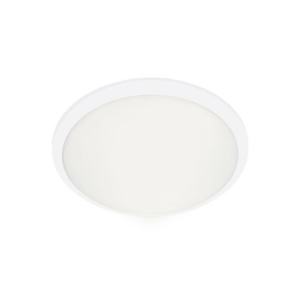 Malta 12-in White Dimmable LED Flush Mount (461|FM1512-WH)