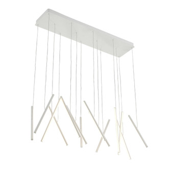 Chute 40-in White LED Linear Pendant (461|LP14840-WH)