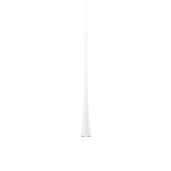 Taper 16-in White LED Pendant (461|PD15816-WH)