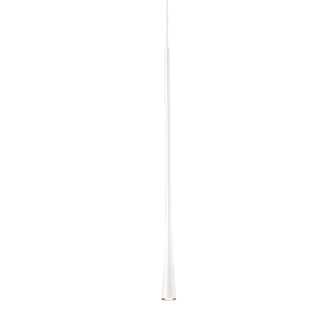 Taper 24-in White LED Pendant (461|PD15824-WH)
