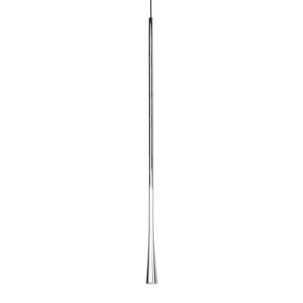 Taper 32-in Chrome Dimmable LED Pendant (461|PD15832-CH)