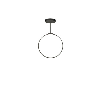 Cirque 24-in Black LED Pendant (461|PD82524-BK)