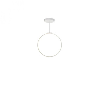 Cirque 24-in White LED Pendant (461|PD82524-WH)