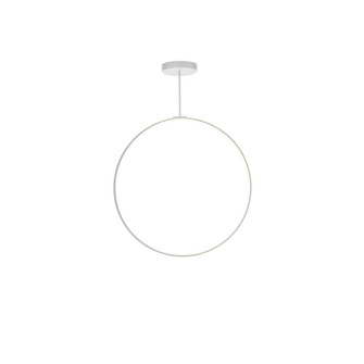 Cirque 36-in White Dimmable LED Pendant (461|PD82536-WH)