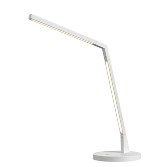 Miter 17-in White Dimmable LED Table Lamp (461|TL25517-WH)