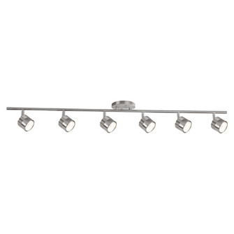 Lyra 43-in Brushed Nickel 6 Head Dimmable LED Track Lights (461|TR10044-BN)