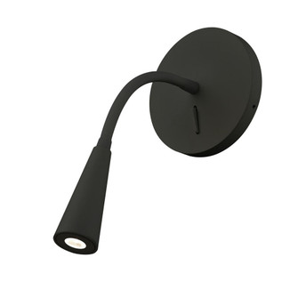 Eton 5-in Black Dimmable LED Wall Sconce (461|WS18901-BK)