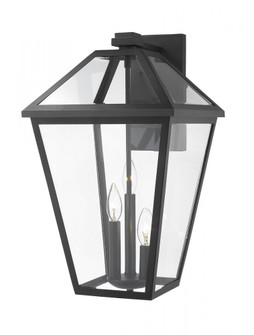 3 Light Outdoor Wall Light (276|579B-BK)