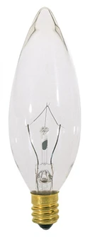 25 Watt BA9 1/2 Incandescent; Clear; 1500 Average rated hours; 220 Lumens; European base; 120 Volt (27|S3390)